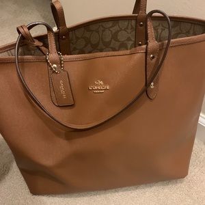 Coach tan large bag